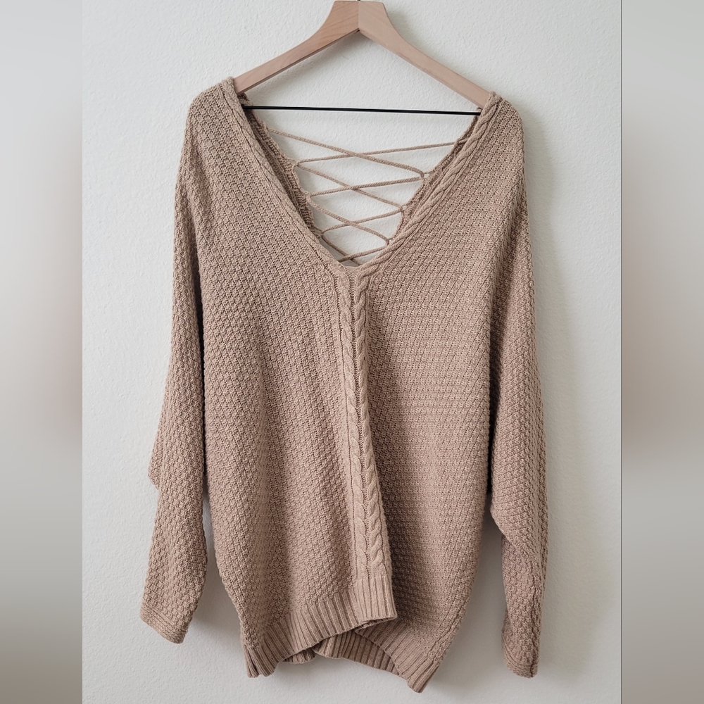 Oversized Chunky Knit Sweater by Cozy Casual - Picture 3 of 7